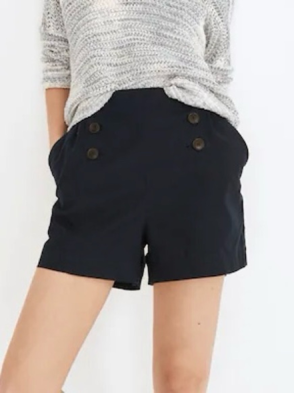 Madewell Hemp-Cotton Pull-on Sailor Shorts